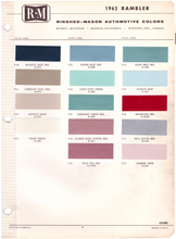 Load image into Gallery viewer, 1960's AMC/Rambler Paint Colors