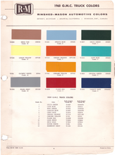 Load image into Gallery viewer, 1960's Chevrolet/GMC Truck Paint Colors