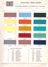 Load image into Gallery viewer, 1960's Chevrolet/GMC Truck Paint Colors