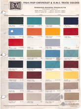 Load image into Gallery viewer, 1960's Chevrolet/GMC Truck Paint Colors