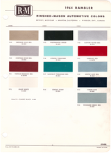 Load image into Gallery viewer, 1960's AMC/Rambler Paint Colors