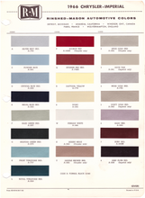 Load image into Gallery viewer, 1960's Chrysler/Imperial Paint Colors