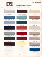 Load image into Gallery viewer, 1960's Dodge Paint Colors