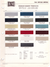 Load image into Gallery viewer, 1960's Chrysler/Imperial Paint Colors