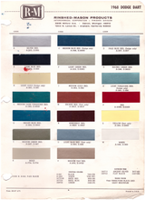 Load image into Gallery viewer, 1960's Dodge Paint Colors