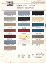Load image into Gallery viewer, 1960's Plymouth/Valiant Paint Colors
