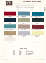 Load image into Gallery viewer, 1960's AMC/Rambler Paint Colors