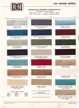 Load image into Gallery viewer, 1960's Chrysler/Imperial Paint Colors
