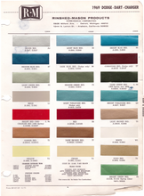 Load image into Gallery viewer, 1960's Dodge Paint Colors