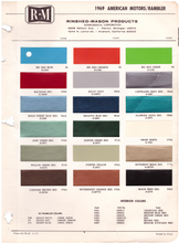 Load image into Gallery viewer, 1960's AMC/Rambler Paint Colors