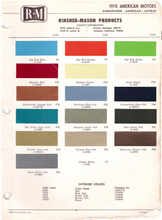 Load image into Gallery viewer, 1970's AMC/Jeep Paint Colors
