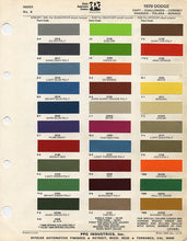Load image into Gallery viewer, 1970's Dodge Paint Colors
