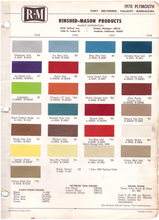 Load image into Gallery viewer, 1970's Plymouth Paint Colors