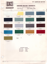 Load image into Gallery viewer, 1970's AMC/Jeep Paint Colors