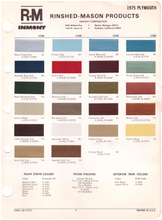 Load image into Gallery viewer, 1970's Plymouth Paint Colors
