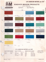 Load image into Gallery viewer, 1970's AMC/Jeep Paint Colors