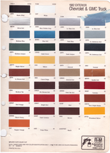 Load image into Gallery viewer, 1980's Chevrolet/GMC Truck Paint Colors