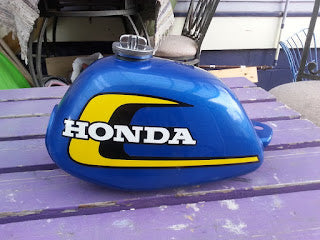 1974 Honda Z50 Tank Repaired & Repainted