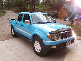 Henry's Sky Blue truck, painted with Spraymax!