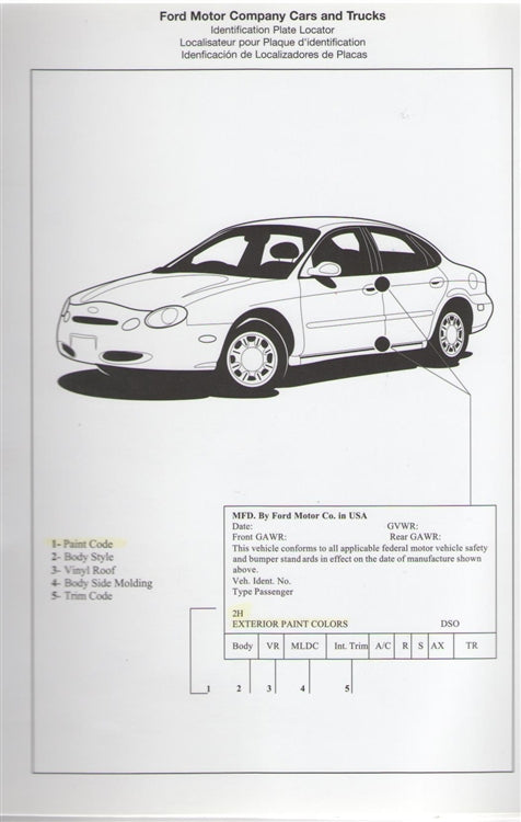 How To Find Ford Paint Codes